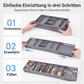 Ausziehbarer und zusammenklappbarer Schubladenorganisator