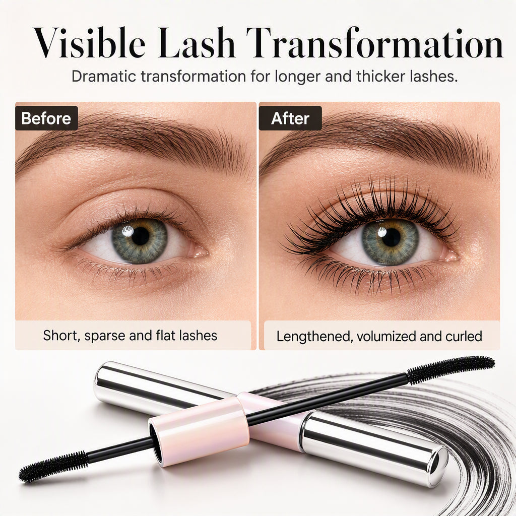 💧 Keine verwischte Mascara mehr! – Doppelseitige wasserfeste Volumen-Mascara – mehr Volumen, mehr Definition & langanhaltender Halt – ideal für lange Tage & besondere Momente ✨👁️