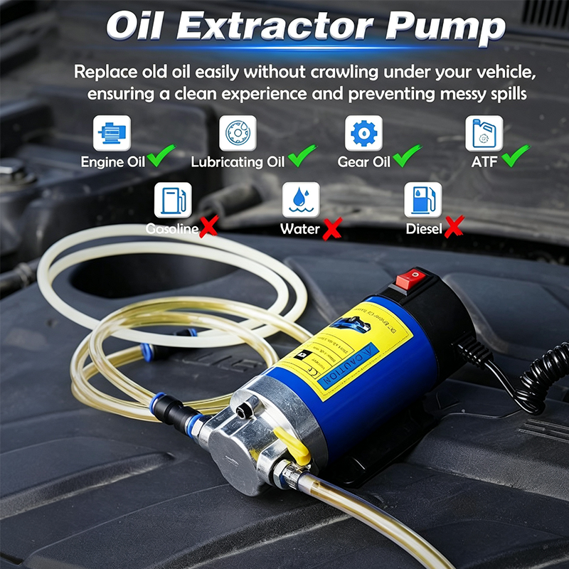 ✨50% Rabatt✨ 🔧 Tragbare 12V-Ölablasspumpe – Kupfermotor, inkl. Schläuche & Box – Ideal für Motor- & Getriebeölwechsel 🚗