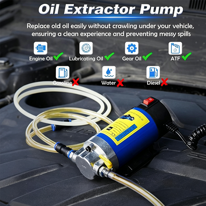 ✨50% Rabatt✨ 🔧 Tragbare 12V-Ölablasspumpe – Kupfermotor, inkl. Schläuche & Box – Ideal für Motor- & Getriebeölwechsel 🚗