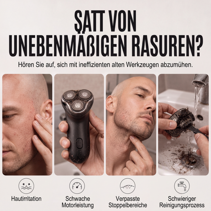 🪒 50 % RABATT! ✂️ Perfekte Rasur zu Hause – 2‑in‑1 intelligenter Elektrorasierer für Glatzen‑ und Bartpflege, klares Digitaldisplay, praktisch für den Hausgebrauch