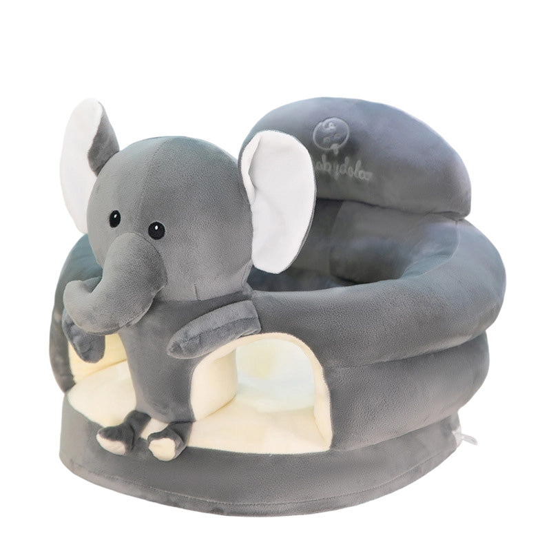 ✨50% Rabatt✨🐻 Cartoon‑Baby‑Stützsofa – Anti‑Roll‑Sitzsessel für Babys mit stabiler Rückenlehne, weicher Plüsch‑Bodensitz für Kleinkinder