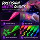✨ Glow-Tattoo-Stifte – UV-Neonfarben für Party & Festival, wasserfest & leicht abwaschbar