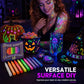 ✨ Glow-Tattoo-Stifte – UV-Neonfarben für Party & Festival, wasserfest & leicht abwaschbar