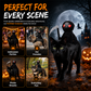 📸 Gruselspaß für deinen Vierbeiner! Das Sensenmann-Kostüm mit Umhang & Sense – perfekt für Halloween-Partys und unvergessliche Fotos