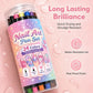 💅 12 Doppelspitze-Nail-Art-Stifte = 24 Farben – Nageldesign-Stift-Set für präzise Linien, Punkte & Muster 🎨✨
