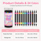 💅 24 Farben, 2 Spitzen, unendlich viele Designs! – Nail-Art-Stifte mit Doppelspitze – kreativ, in Salonqualität & einfach für DIY zu Hause ✨💥