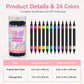 💅 12 Doppelspitze-Nail-Art-Stifte = 24 Farben – Nageldesign-Stift-Set für präzise Linien, Punkte & Muster 🎨✨