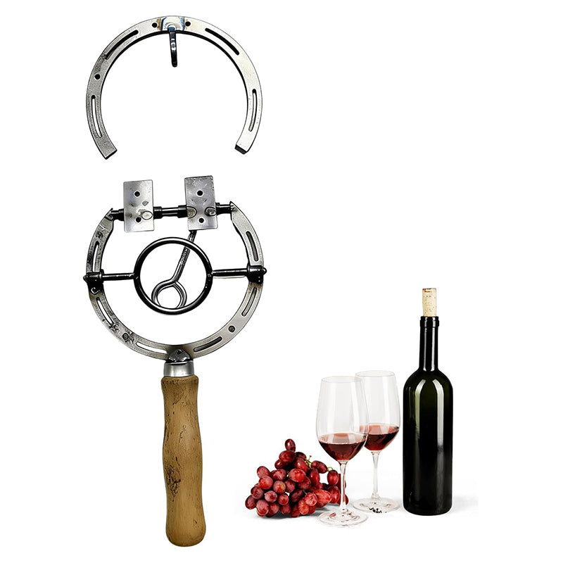 🍷 NUR FÜR KURZE ZEIT 50% RABATT! ⚙️ Vintage Wand-Hufeisenflaschenöffner – Stilvoll, Dekorativ, Kraftsparend 🥂