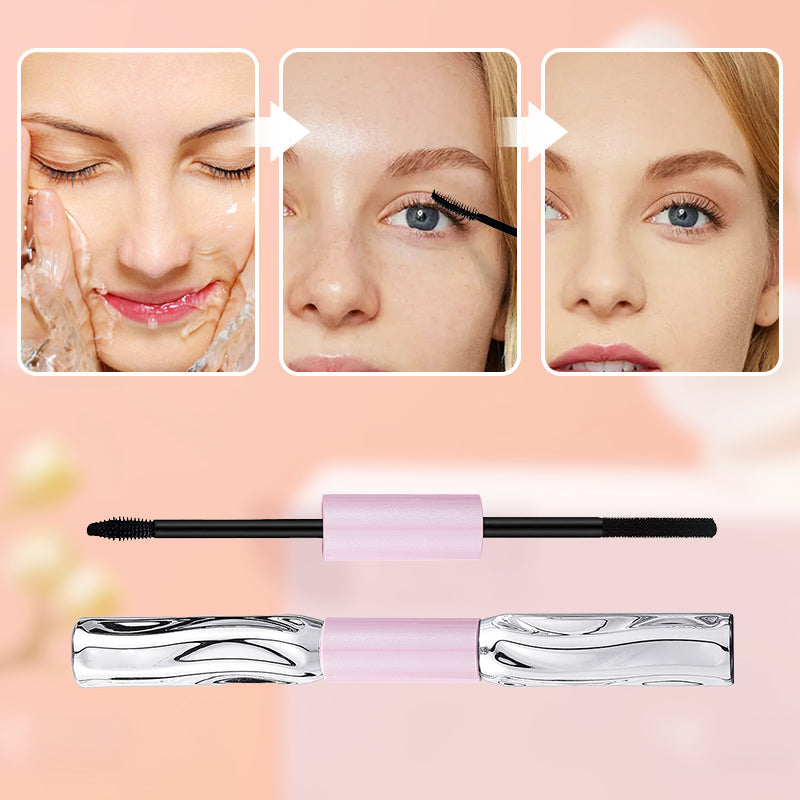 🔥 2-in-1 Langanhaltende Volumen- und Curl-Mascara