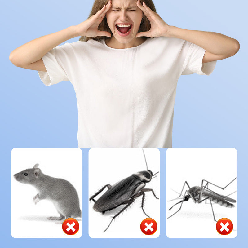 🔥🎁 50% Rabatt🥳🏠 Verbesserter Ultraschall‑Schädlingsabwehrer, vertreibt Flöhe, Insekten und Nagetiere, steckdosenbetrieben