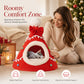🎄 Halbgeschlossene Weihnachts-Höhle für Hunde & Katzen – Kuscheliges Winterbett mit weichem Plüsch, warm & schützend – perfektes Weihnachtsgeschenk für Haustiere