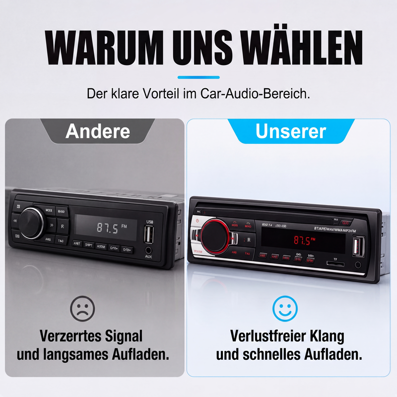 🚗50% RABATT!🎵Bluetooth-Autoradio – Kabelloses Streaming, Freisprechfunktion & einfache Installation – Verwandelt Ihr altes Autoradio in ein modernes System ✨