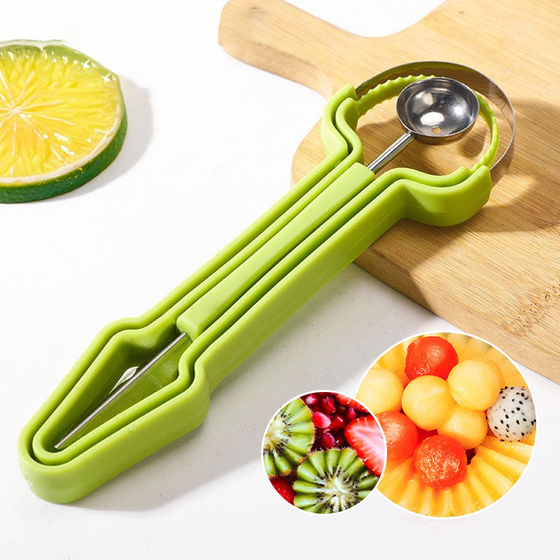 🎁 50% RABATT! 🔪🍈Kreiere essbare Kunstwerke! – Profi-Set mit Melonenausstecher & V-Messer – scharfe Edelstahlklingen für perfekte Obstplatten 🍉🔪✨