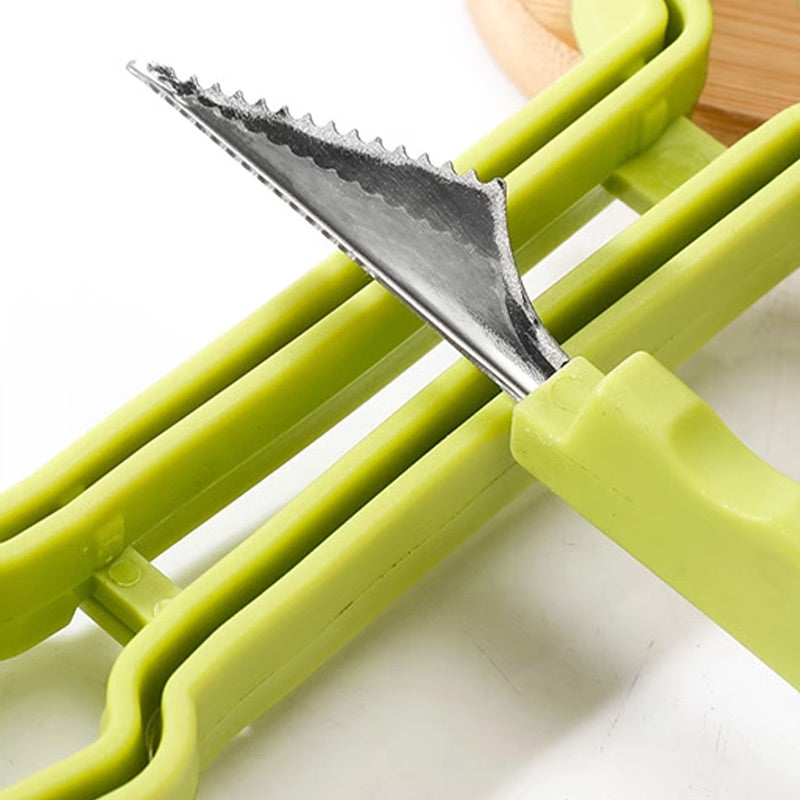 🎁 50% RABATT! 🔪🍈Kreiere essbare Kunstwerke! – Profi-Set mit Melonenausstecher & V-Messer – scharfe Edelstahlklingen für perfekte Obstplatten 🍉🔪✨