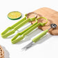 🎁 50% RABATT! 🔪🍈Kreiere essbare Kunstwerke! – Profi-Set mit Melonenausstecher & V-Messer – scharfe Edelstahlklingen für perfekte Obstplatten 🍉🔪✨