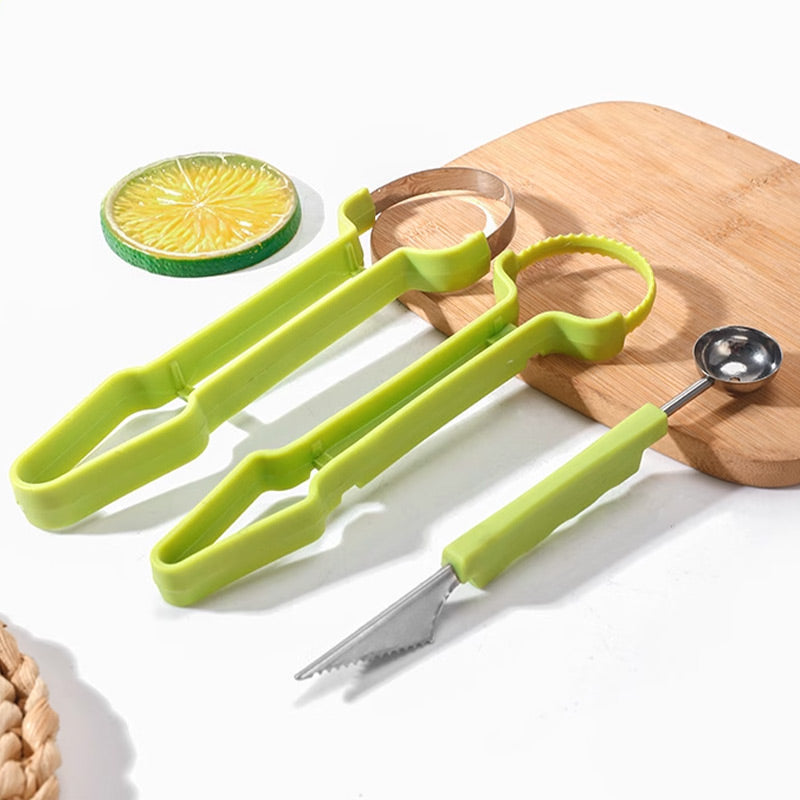 🎁 50% RABATT! 🔪🍈Kreiere essbare Kunstwerke! – Profi-Set mit Melonenausstecher & V-Messer – scharfe Edelstahlklingen für perfekte Obstplatten 🍉🔪✨