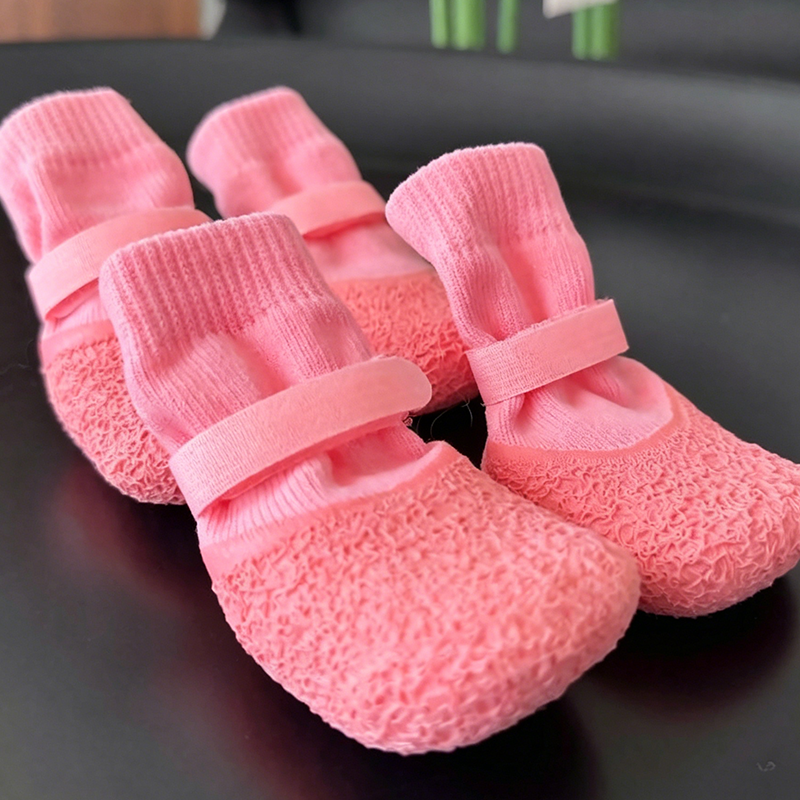 Rutschfeste wasserdichte Haustier-Schuhsocken