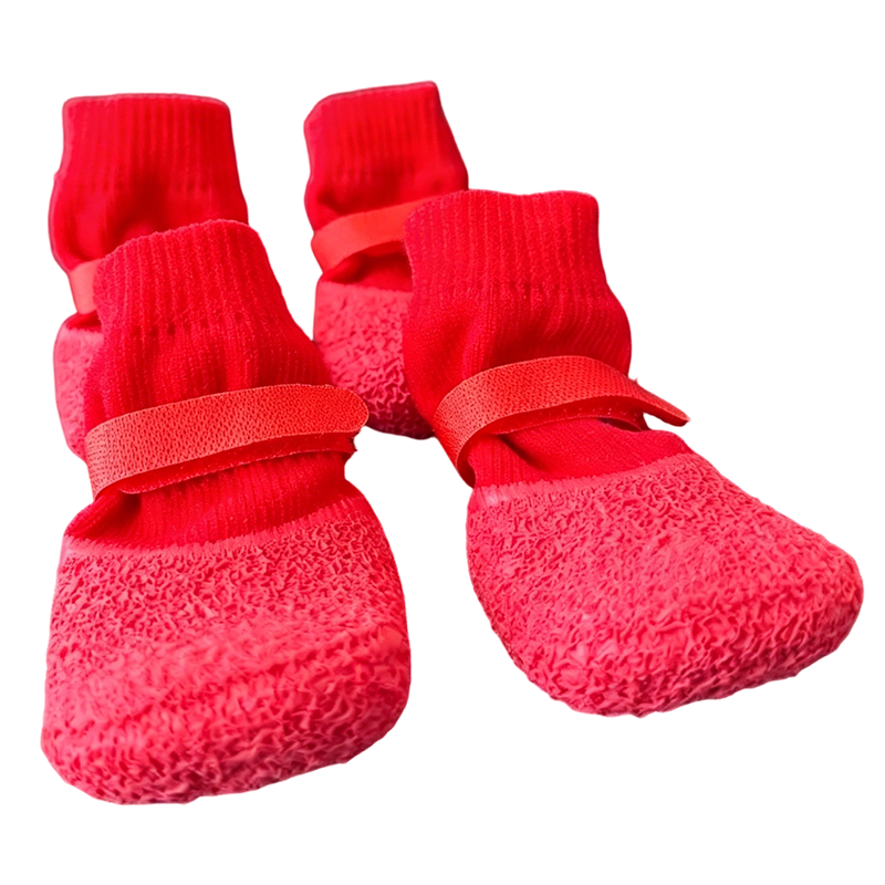 Rutschfeste wasserdichte Haustier-Schuhsocken