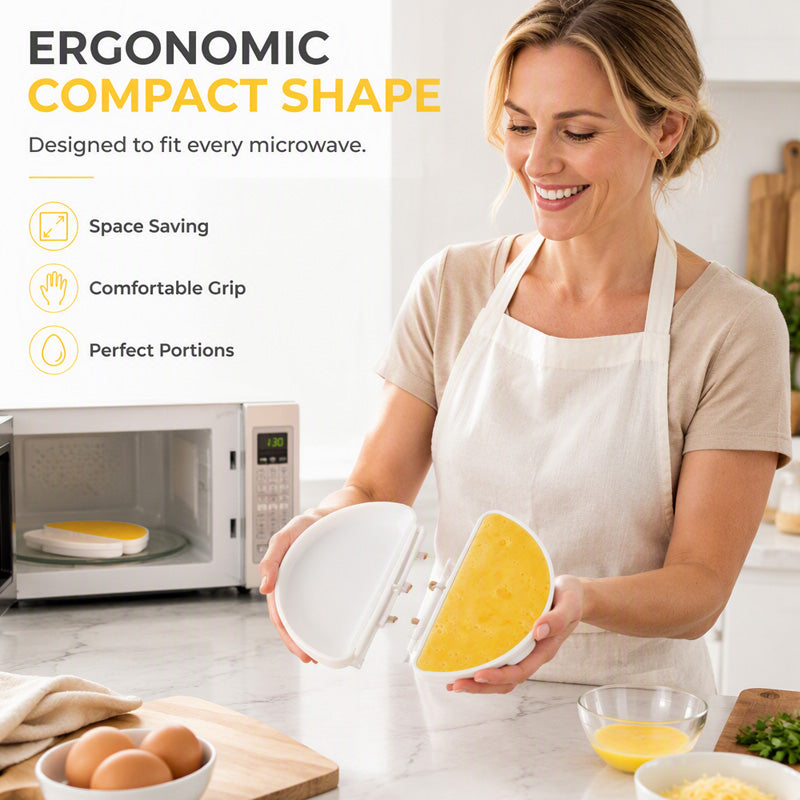 🔥🎁 2+1 GRATIS!!🥳💞 50K+ VERKAUFT! ⚡🍳 2-in-1 Mikrowellen-Omelett- und Eierkocher
