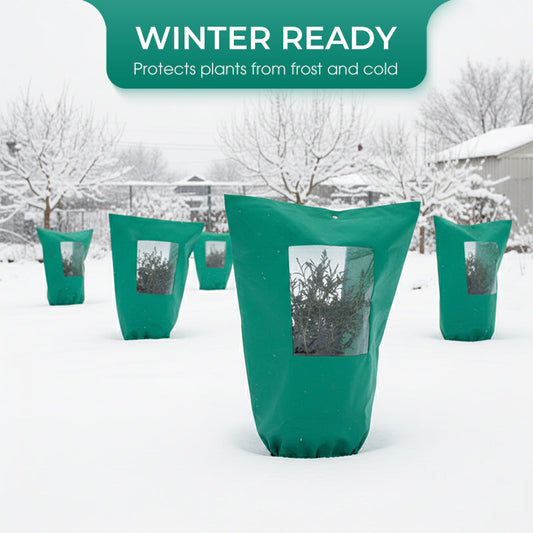 🌿 Deine Pflanzen sicher durch den Winter! – Frostschutz-Haube mit Reißverschluss & Kordelzug – einfaches Anbringen, perfekter Schutz vor Kälte & Wind🌱