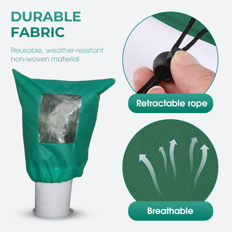 🌿 Deine Pflanzen sicher durch den Winter! – Frostschutz-Haube mit Reißverschluss & Kordelzug – einfaches Anbringen, perfekter Schutz vor Kälte & Wind🌱