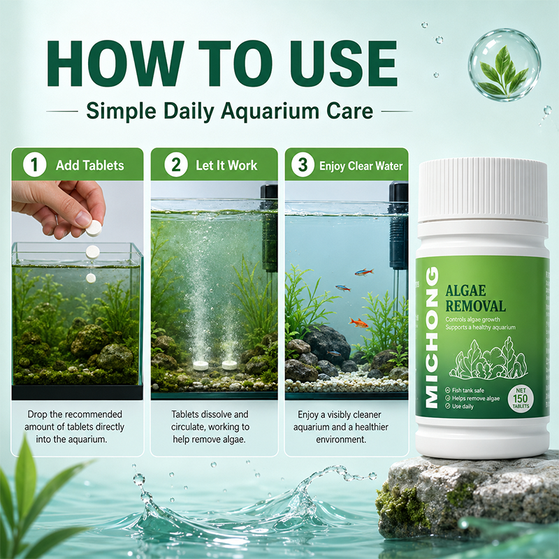 Schnell wirkende Tabletten zur Algenbekämpfung im Aquarium