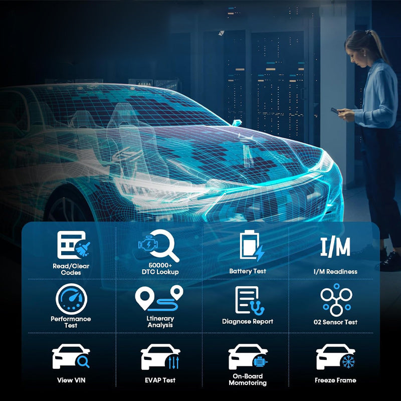 ⏰ Nur heute 50%! 🔥OBD2-Diagnosegerät Bluetooth – liest Fehlercodes, löscht Motorleuchten & zeigt Echtzeitdaten – für alle Autos ab 2001🔥