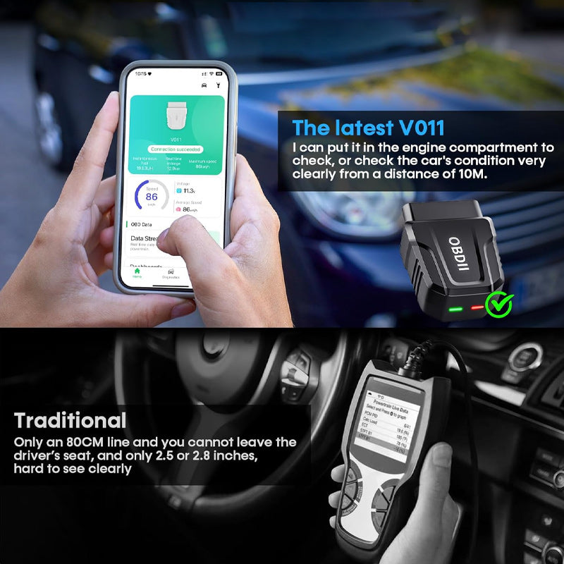 ⏰ Nur heute 50%! 🔥OBD2-Diagnosegerät Bluetooth – liest Fehlercodes, löscht Motorleuchten & zeigt Echtzeitdaten – für alle Autos ab 2001🔥
