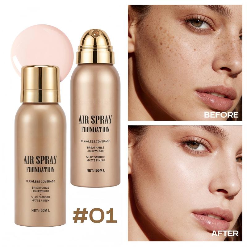 ⏰Jetzt 50 % Rabatt!✨💧 Air-Spray-Foundation – wasserfest, atmungsaktiv & langanhaltend – samtiges Finish, einfach aufgesprüht – für jeden Hauttyp