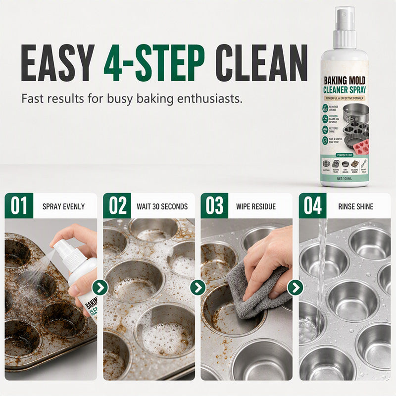 🧽50% Rabatt + 2+1 GRATIS!!⚡ Backform-Reinigungsspray – Schonend & effektiv ✨