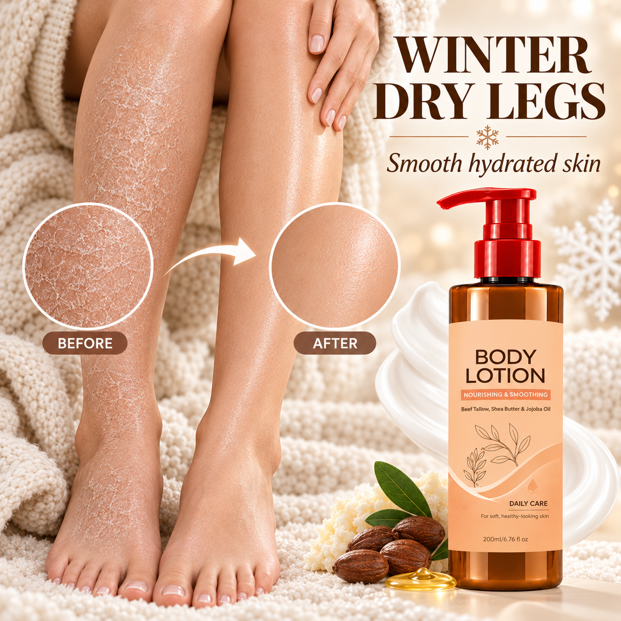 🔥 Unschlagbares Angebot! Tägliche feuchtigkeitsspendende Körperlotion – leicht, schnell einziehend, für alle Hauttypen. 🧴💧