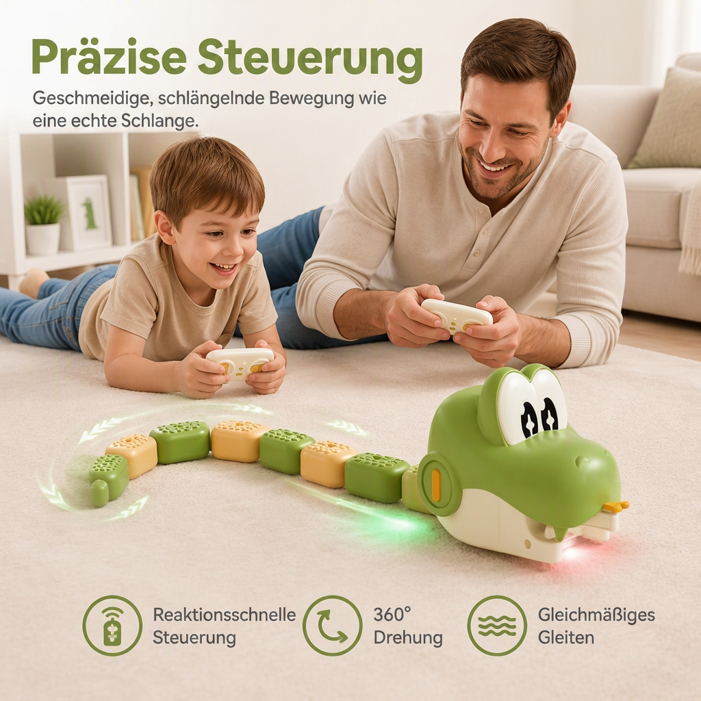 🐍🎮 RC Battle Snake – 50 % Rabatt! Magnetisches Zusammenstecken zum Verlängern, präzise Fernsteuerung – interaktiver Eltern-Kind-Wettbewerb. ⚡