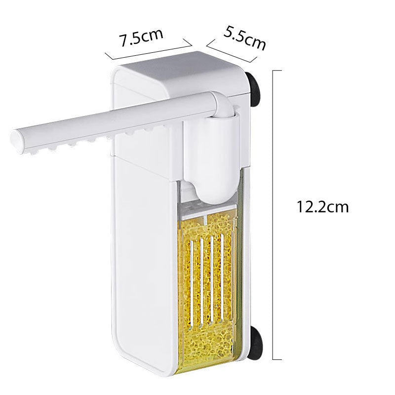 ⏰50% Rabatt🐠 Kleines Aquarium, leiser Filter – 3-in-1 Mini-Filter: filtration + Sauerstoff + Wasserbewegung – platzsparend, leise & einfach zu reinigen