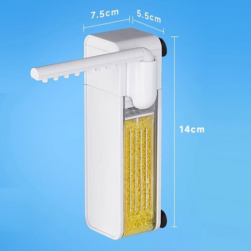 ⏰50% Rabatt🐠 Kleines Aquarium, leiser Filter – 3-in-1 Mini-Filter: filtration + Sauerstoff + Wasserbewegung – platzsparend, leise & einfach zu reinigen