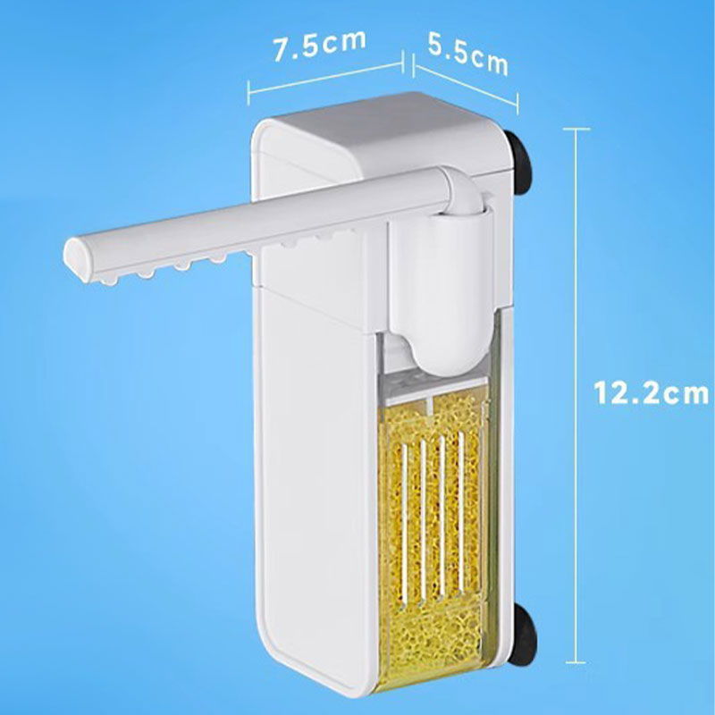 ⏰50% Rabatt🐠 Kleines Aquarium, leiser Filter – 3-in-1 Mini-Filter: filtration + Sauerstoff + Wasserbewegung – platzsparend, leise & einfach zu reinigen