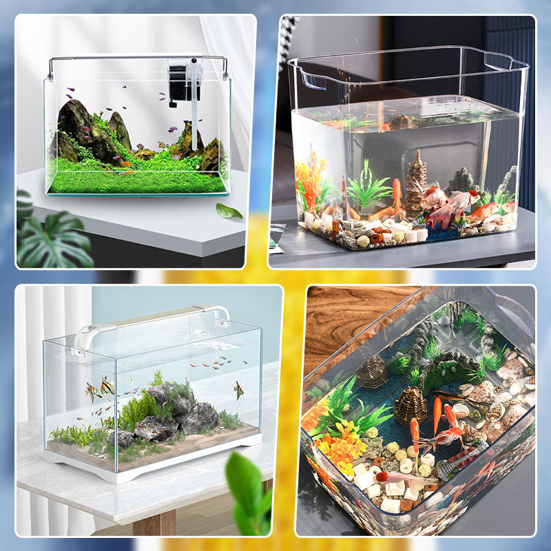 ⏰50% Rabatt🐠 Kleines Aquarium, leiser Filter – 3-in-1 Mini-Filter: filtration + Sauerstoff + Wasserbewegung – platzsparend, leise & einfach zu reinigen
