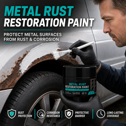 🥳2026 HEISSER VERKAUF🥳💞ÜBER 50.000 VERKAUFT!🔧🏠 50 % RABATT! Schwarze Reparaturpaste zum Schutz vor Metallrost – Stellt rostige Tore, Geländer und Werkzeuge wieder her. Bildet eine Schutzschicht – kein Austausch nötig! 🛡️✨