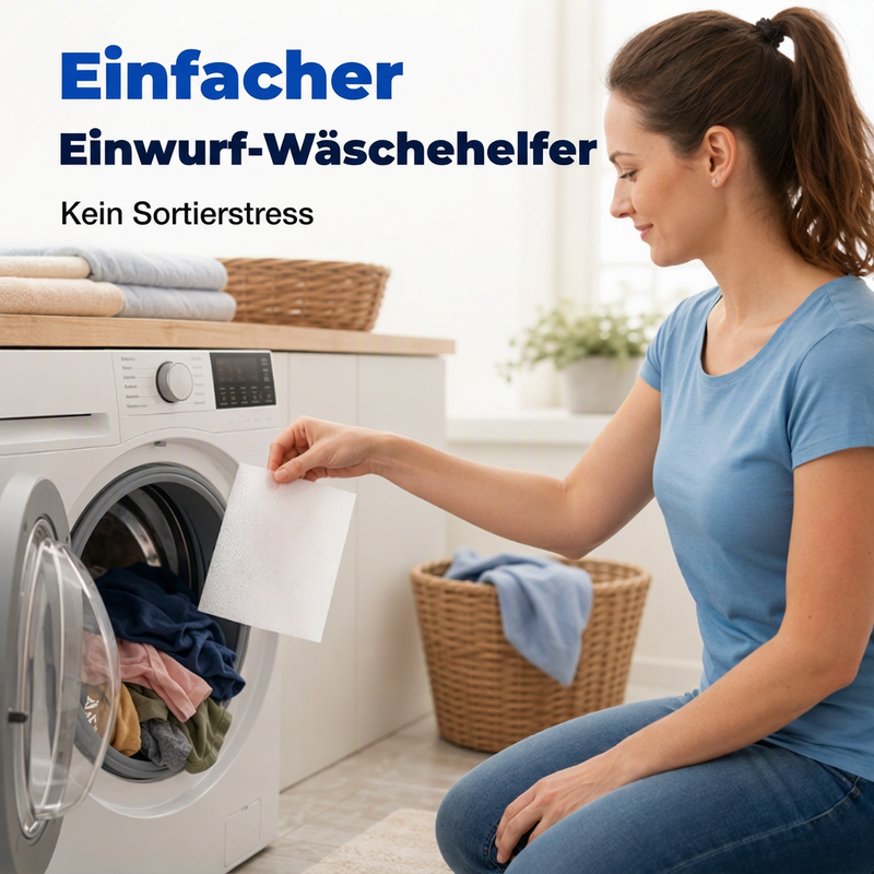 👕 Bunte Wäsche, keine Angst vor Verfärbung! – Farbauffangtücher für die Mischwäsche – fangen lose Farbe auf & schützen deine Lieblingskleidun