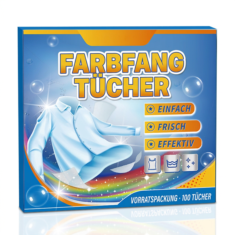 👕 Bunte Wäsche, keine Angst vor Verfärbung! – Farbauffangtücher für die Mischwäsche – fangen lose Farbe auf & schützen deine Lieblingskleidun