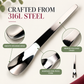 🍨 Perfekter Bissen für jeden Dessert-Moment! – Edelstahl-Dessertlöffel mit langem ergonomischem Griff – liegt angenehm in der Hand & erreicht mühelos jeden Becher ✨🥄