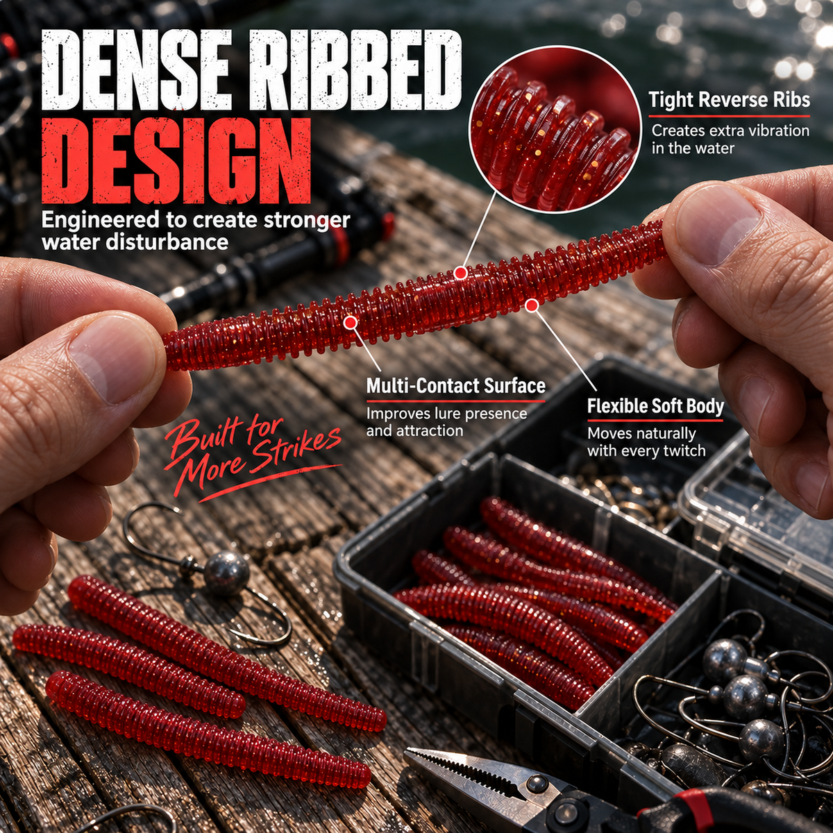 🐟 Kein Biss? Diese weichen Wurm-Köder bringen Action! – Softplastik-Angelköder mit realistischer Bewegung – ideal für Raubfisch & Süßwasser 🎣🔥