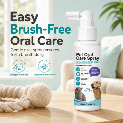 👅 Mundgeruch beim Liebling? – Zahnpflege-Spray für Hunde & Katzen – bekämpft Mundgeruch & Zahnbelag – ohne Bürsten, sanft & einfach aufsprühen 🐾✨