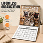 🐱 JETZT 50% RABATT! 2027 Lustiger Katzen-Wandkalender – Humorvoller Kitty-Foto-Schreibtischkalender, großes monatliches Raster, Doppelspiralbindung, niedliche Katzenkunstdekoration für Zuhause und Büro