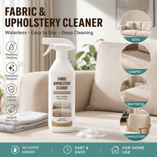 🧼✨Textil-Spray ohne Ausspülen – Entfernt Flecken, trocknet schnell, sicher – 500 ml