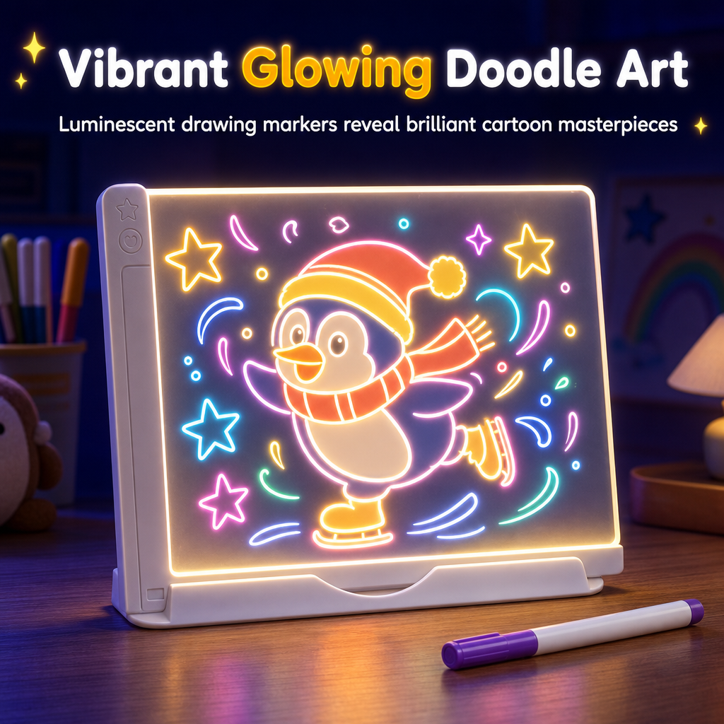 🎨 Zeichnen & Lernen leicht gemacht! – Leuchtendes LED-Tracing-Board für Kinder – einfach Vorlagen nachzeichnen & spielerisch lernen – perfekt für zu Hause & unterwegs ✨📚