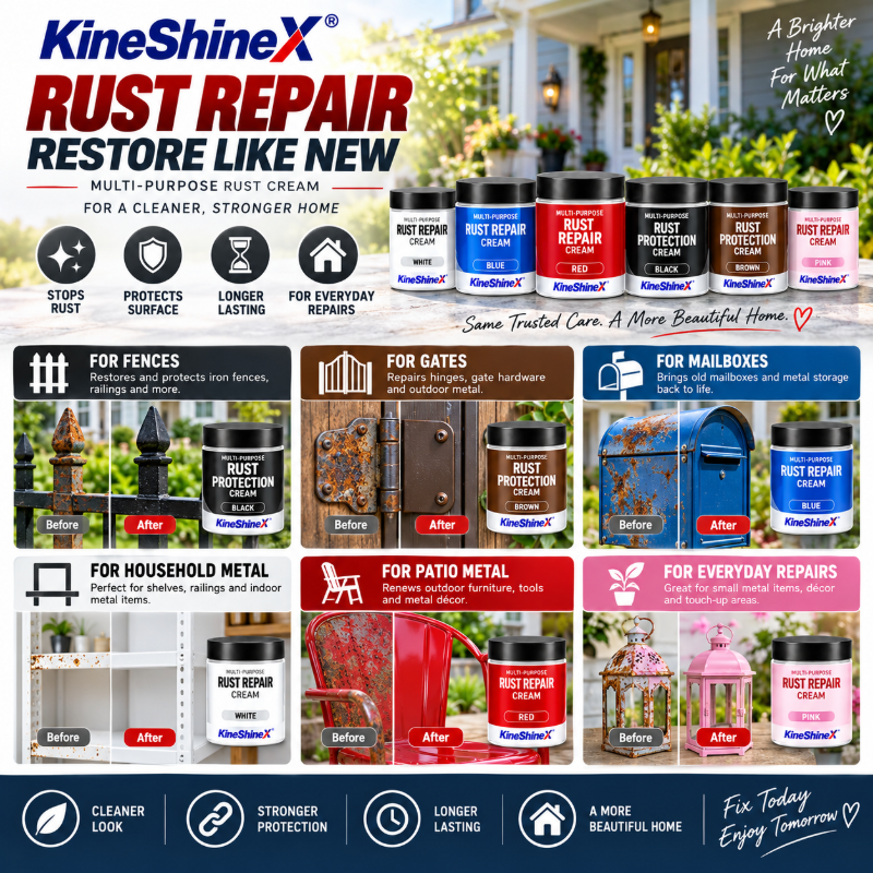 🚗 Rost? Nicht mit dieser Creme! – Mehrzweck-Rostschutz für Autos & Metall im Haushalt – stoppt Rost, schützt & pflegt – ideal für Scharniere, Werkzeuge & Gartenmöbel 🔩✨