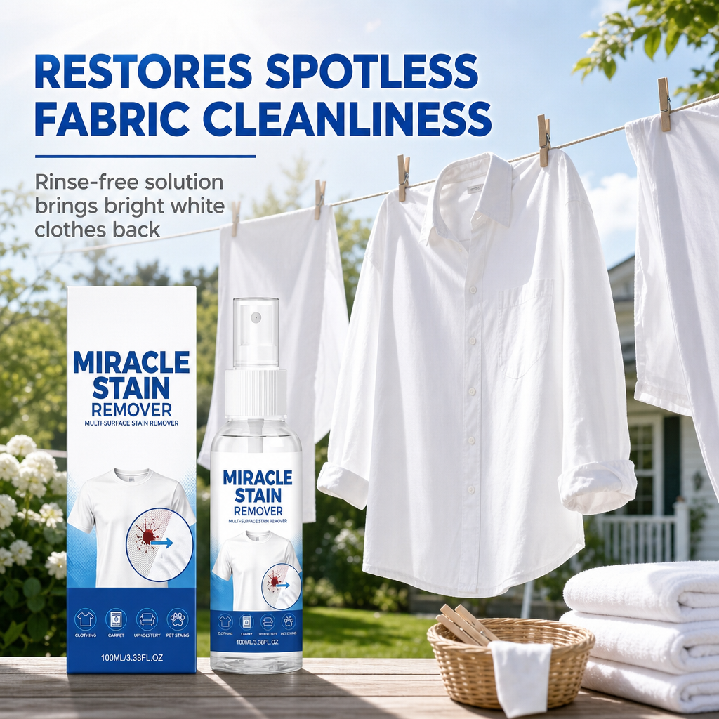 👕 Fleck drauf? Kein Problem! – Sanfter Fleckenentferner-Spray für Kleidung & Textilien – mild, gründlich & ohne Ausbleichen – einfach aufsprühen & einwirken lassen ✨