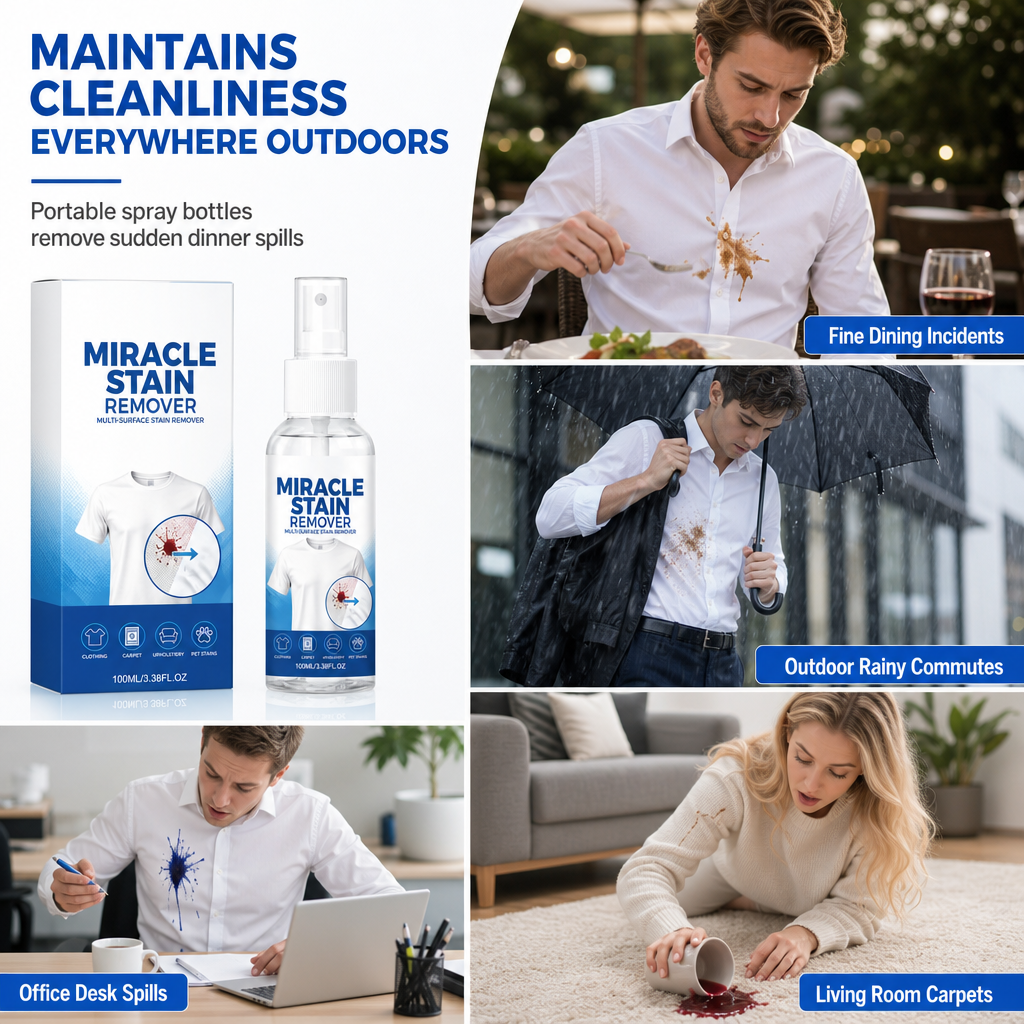 👕 Fleck drauf? Kein Problem! – Sanfter Fleckenentferner-Spray für Kleidung & Textilien – mild, gründlich & ohne Ausbleichen – einfach aufsprühen & einwirken lassen ✨