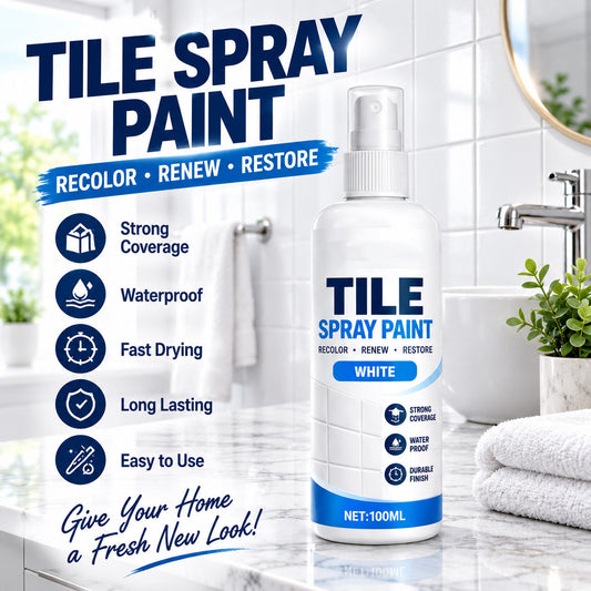 🎨 Alte Fliesen? Einfach neu ansprühen! – Fliesen-Auffrischungs-Spray – 100 ml, 3 Farben – für Bad, Küche & Fliesen – schnell & unkompliziert ✨